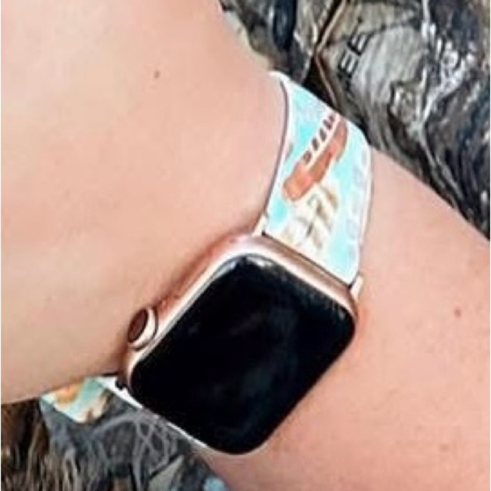 Groove Life Katie Van Slyke Feather Pattern Apple Watch Band 42/44/45mm Wide
